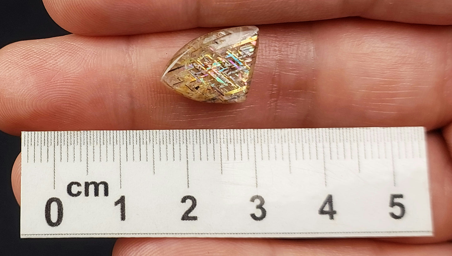 RAINBOW LATTICE SUNSTONE CABOCHON, Australia GLSC02