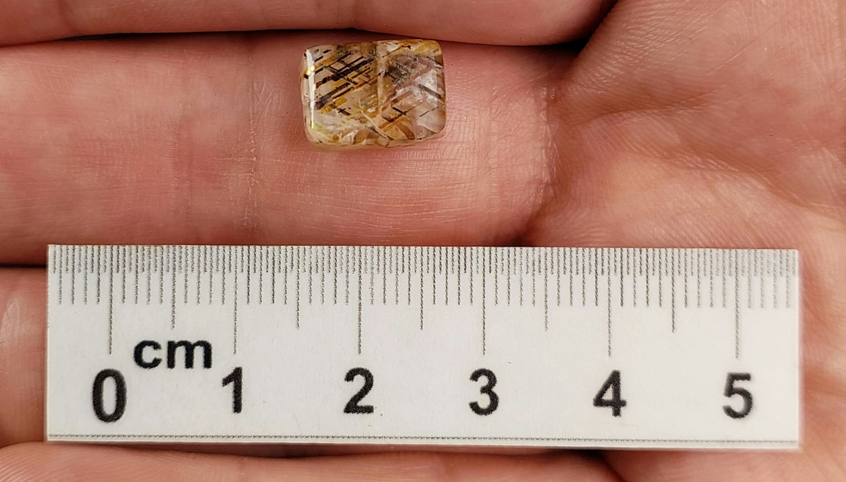 RAINBOW LATTICE SUNSTONE CABOCHON, Australia GLSC05