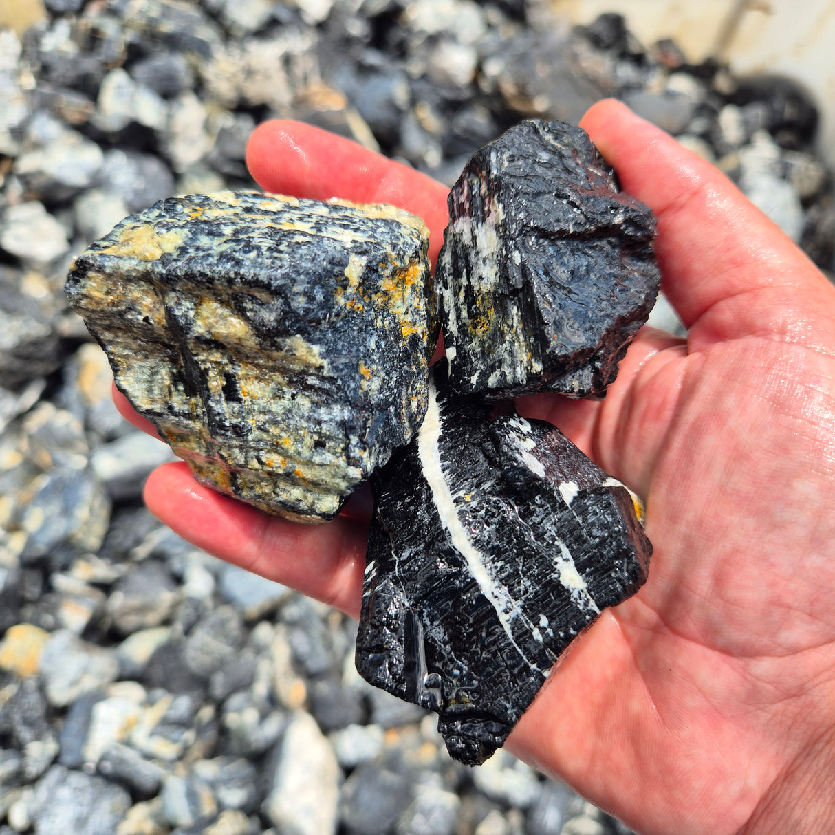 BLACK TOURMALINE Rough by Weight, India ZRR009