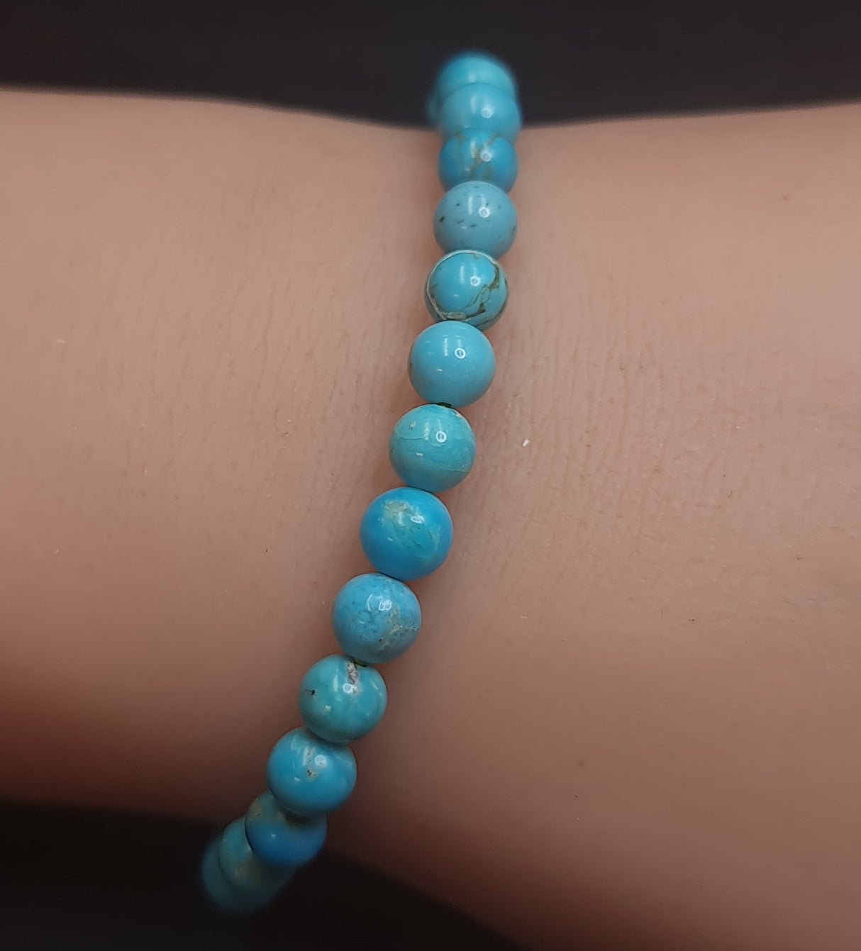 TURQUOISE BEADED BRACELET 3SSTQB