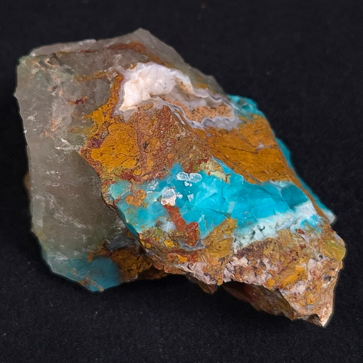 CHRYSOCOLLA CUPRITE QUARTZ, Australia ZRC006