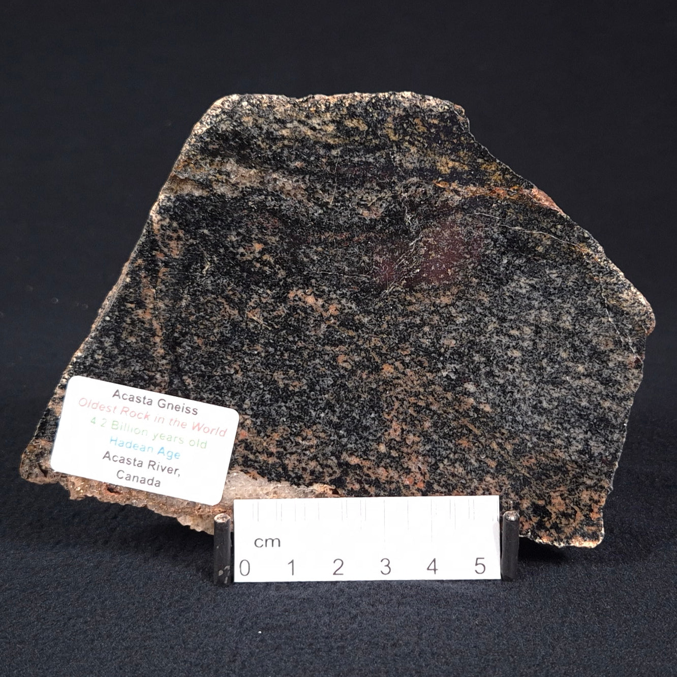 ACASTA GNEISS "OLDEST ROCK IN THE WORLD", Late Hadean, Canada ZAG012