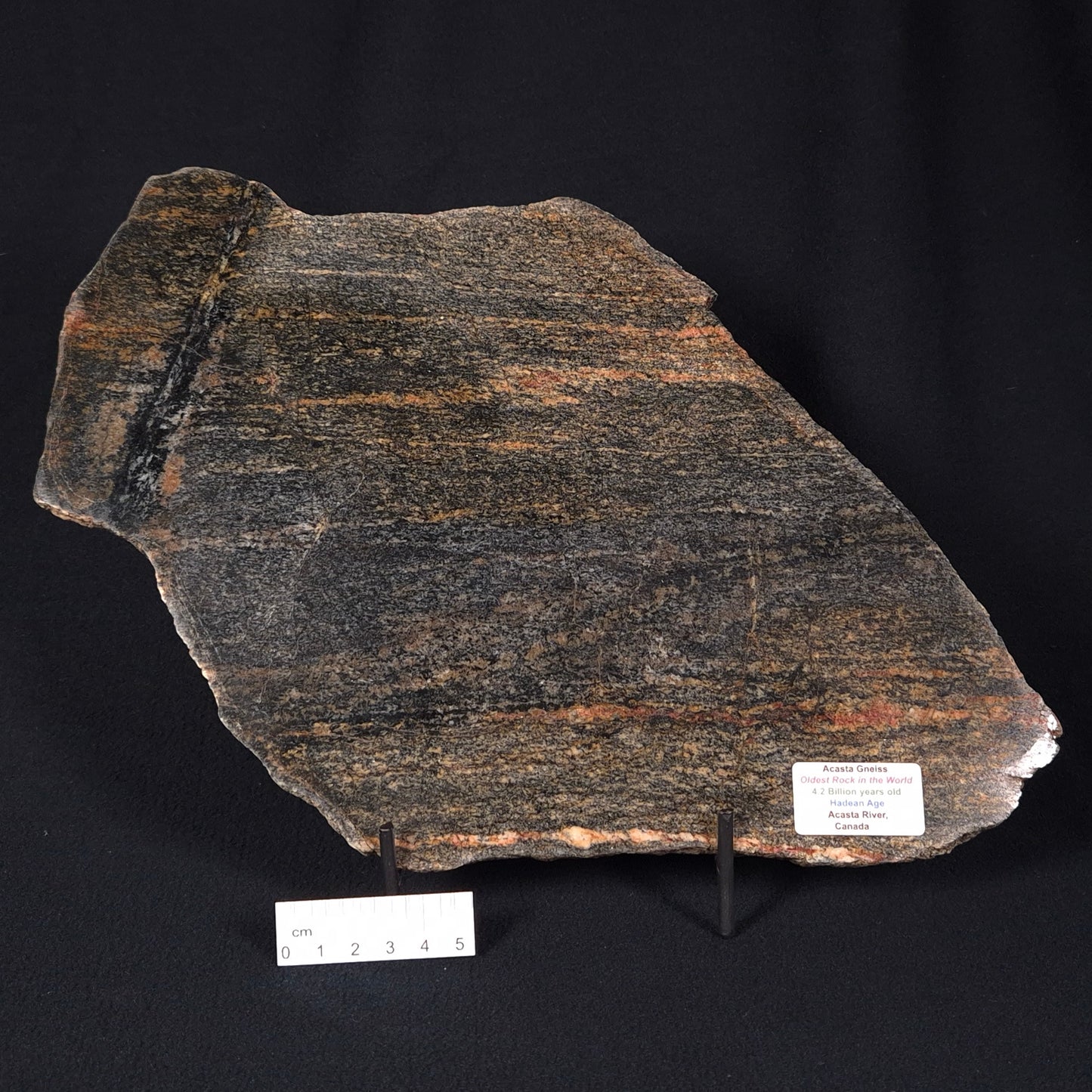 ACASTA GNEISS "OLDEST ROCK IN THE WORLD", Late Hadean, Canada ZAG016