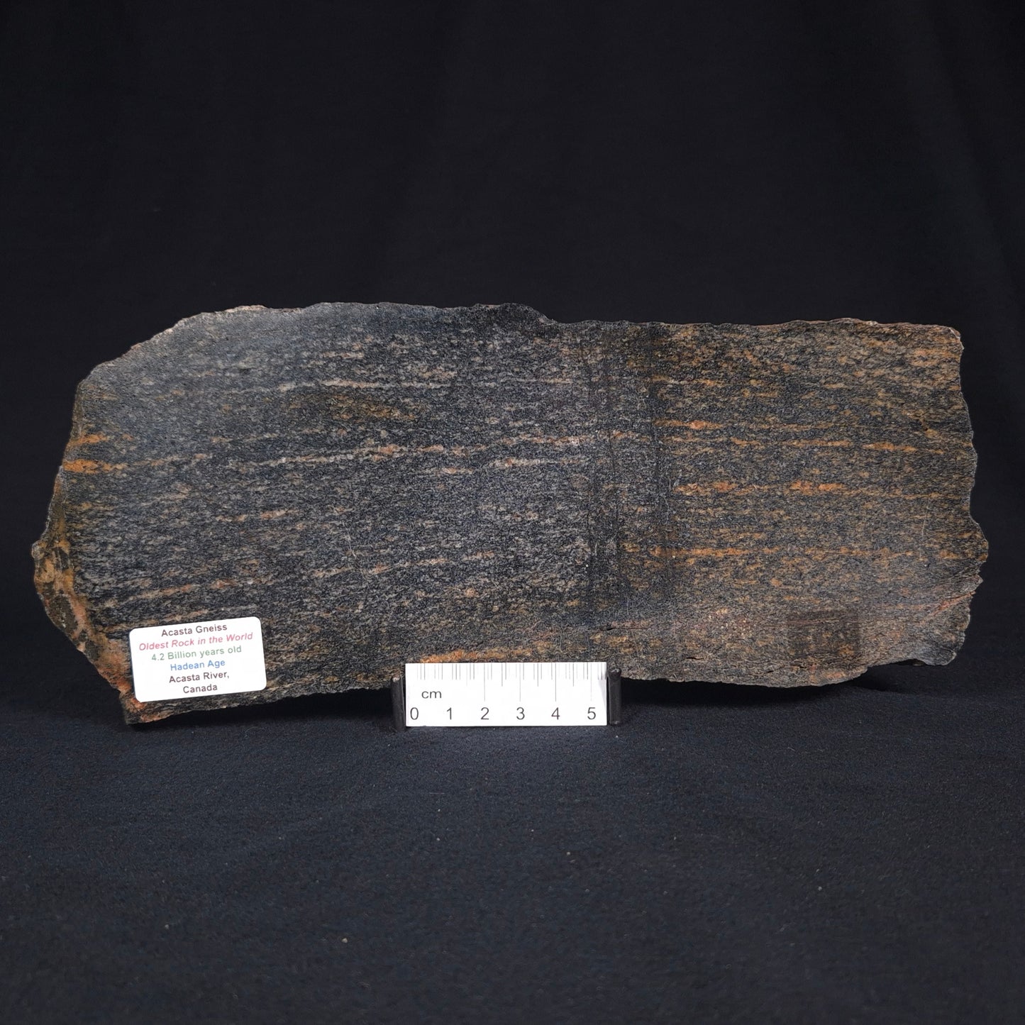 ACASTA GNEISS "OLDEST ROCK IN THE WORLD", Late Hadean, Canada ZAG020