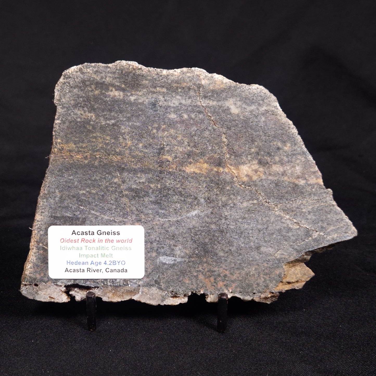ACASTA GNEISS "OLDEST ROCK IN THE WORLD", Late Hadean, Canada ZAG029