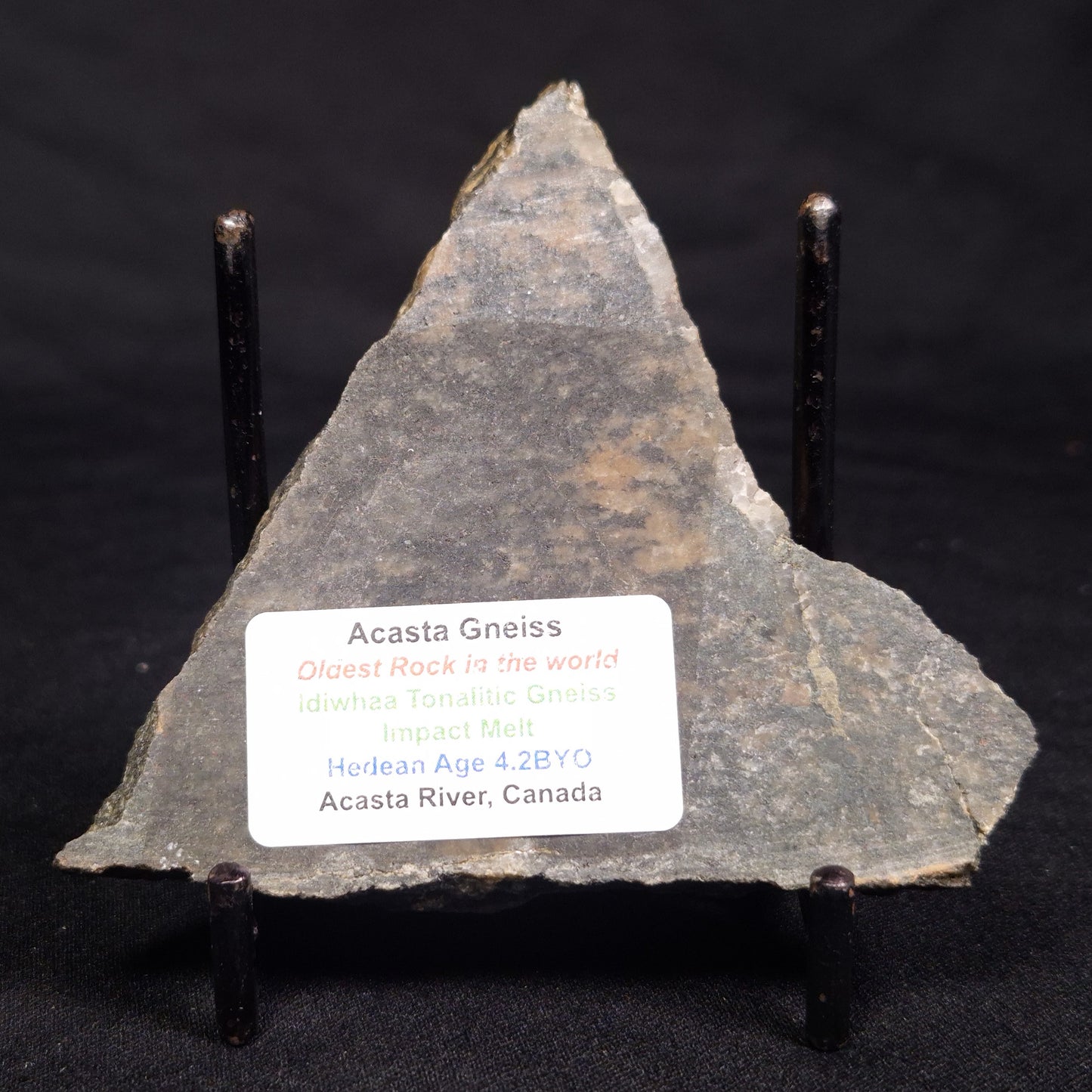 ACASTA GNEISS "OLDEST ROCK IN THE WORLD", Late Hadean, Canada ZAG033