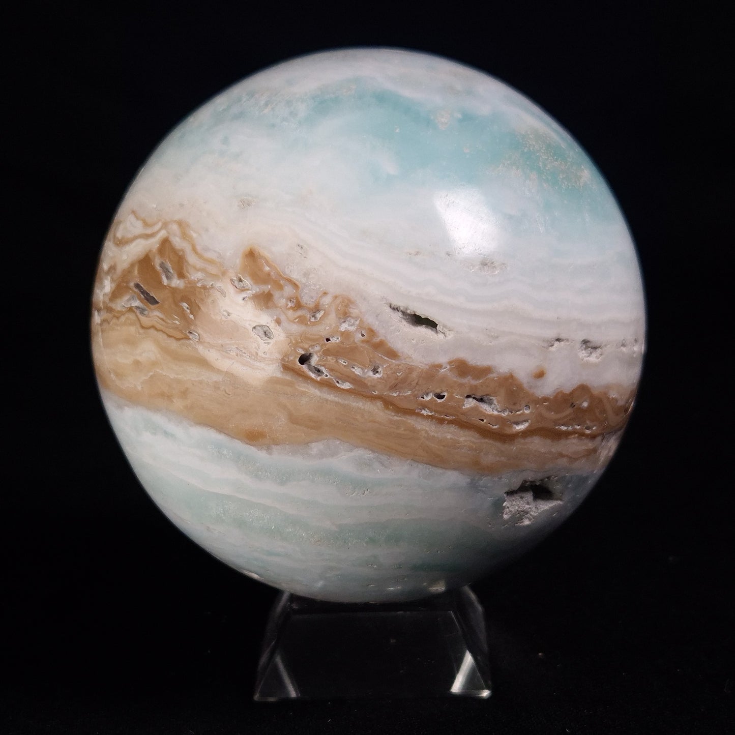 CARIBBEAN CALCITE SPHERE, Pakistan YCS014