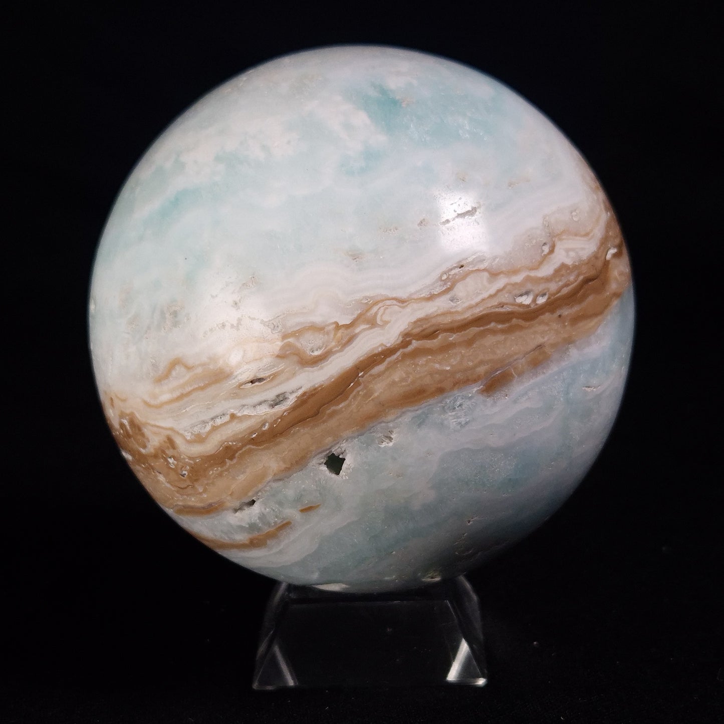 CARIBBEAN CALCITE SPHERE, Pakistan YCS014