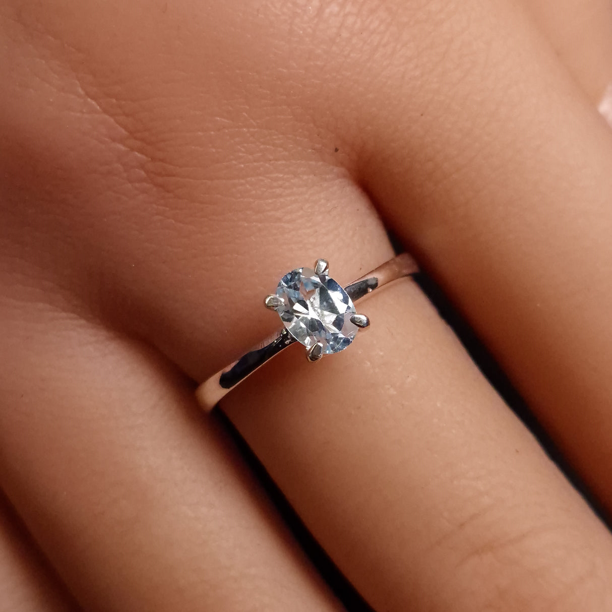 BLUE TOPAZ RINGS set in STERLING SILVER 3SSBTR1