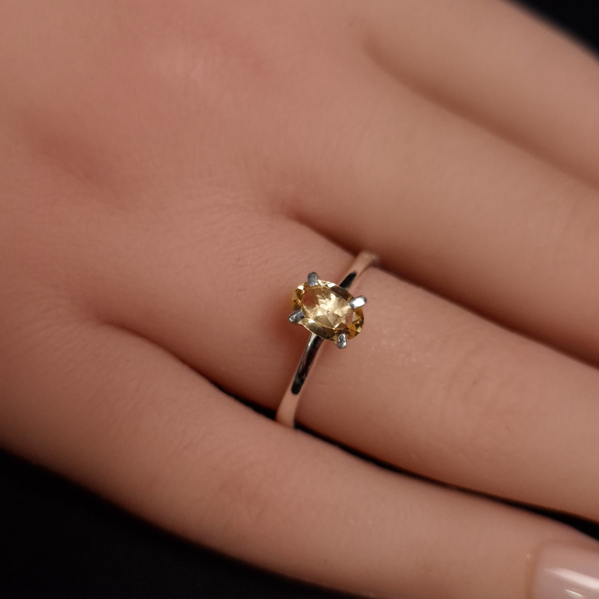 CITRINE RINGS set in STERLING SILVER 3SSCTR1