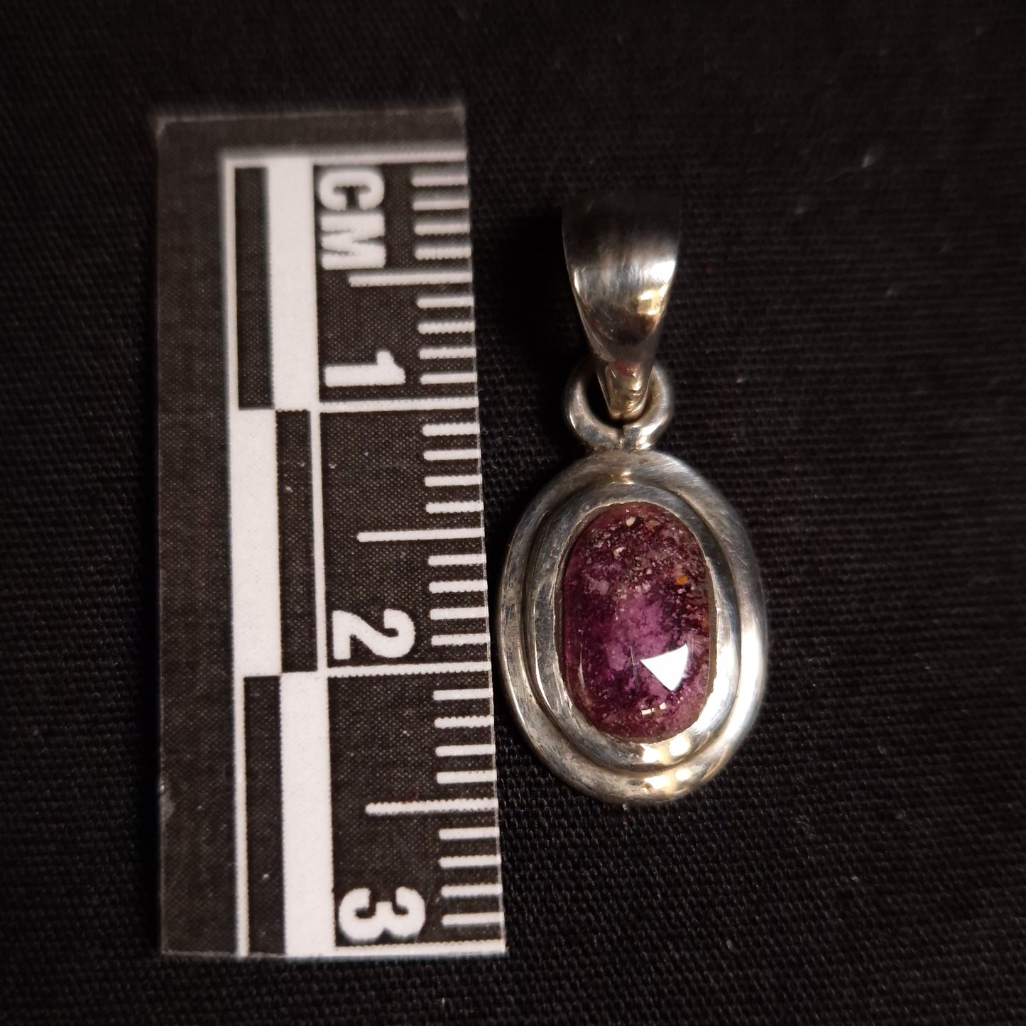 PINK TOURMALINE PENDANT set in STERLING SILVER 3SSPTP1
