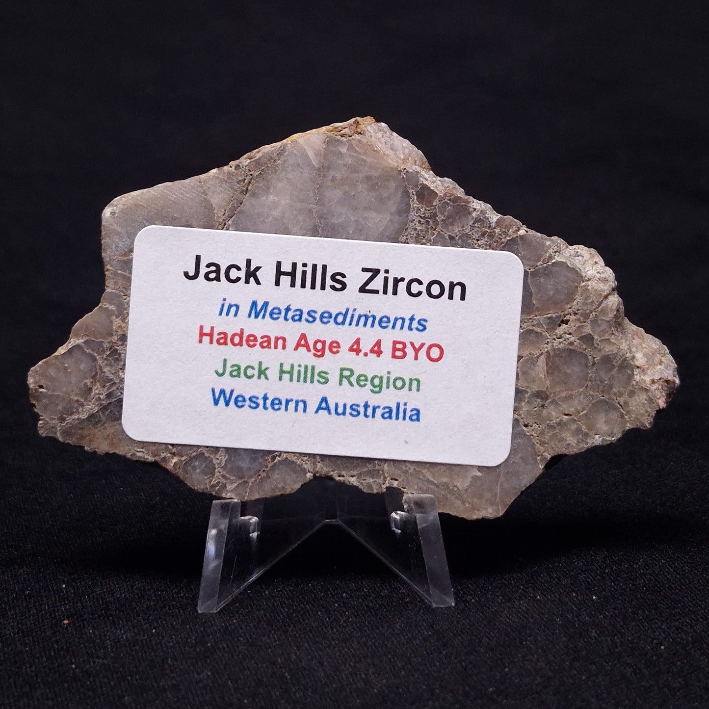 JACK HILLS ZIRCON, Hadean Age, Australia ZJH026