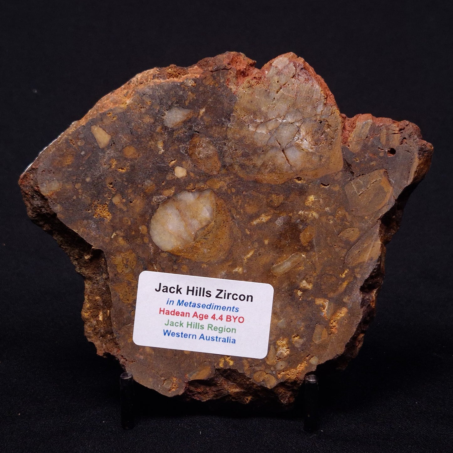 JACK HILLS ZIRCON, Hadean Age, Australia ZJH046