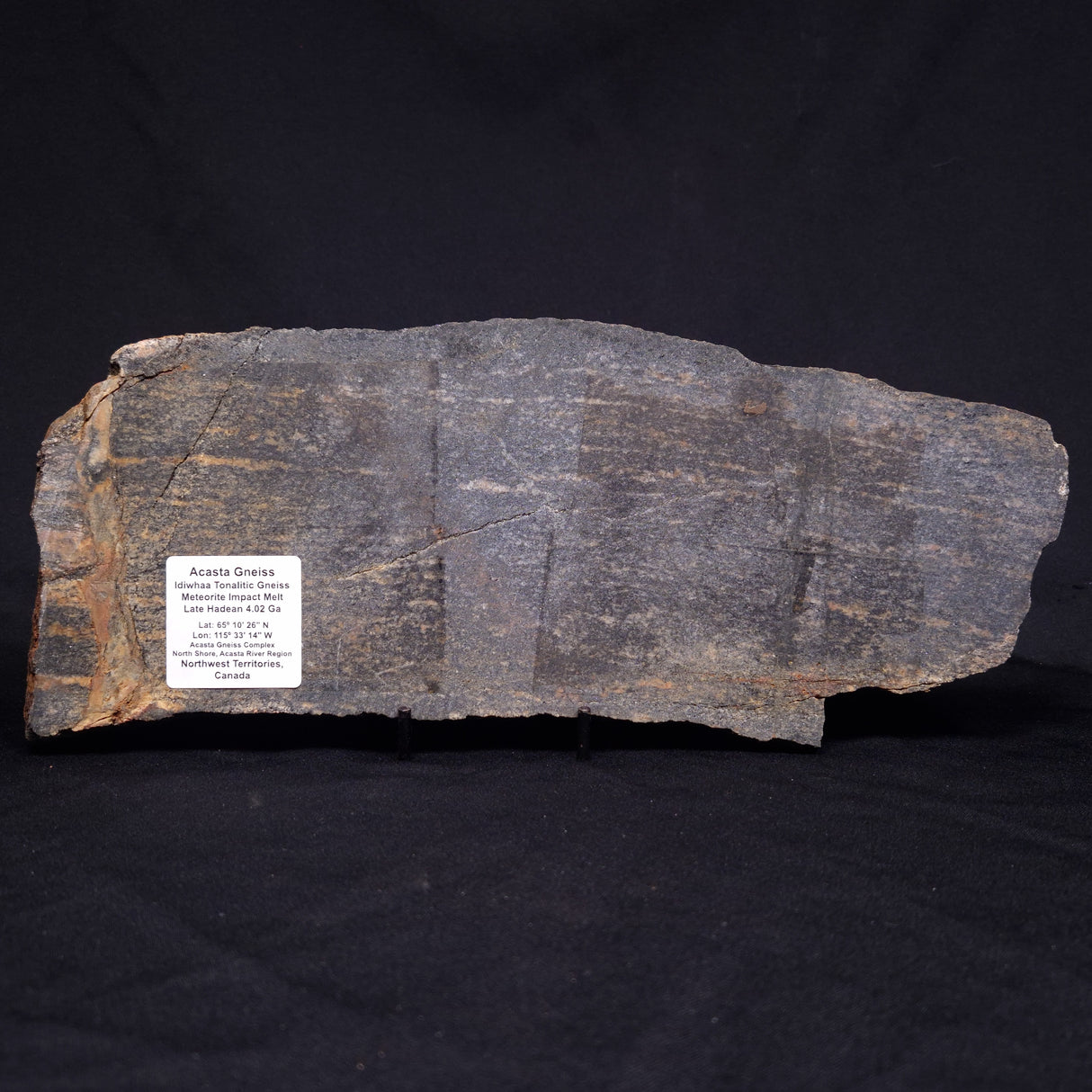 ACASTA GNEISS "OLDEST ROCK IN THE WORLD", Late Hadean, Canada ZAG014