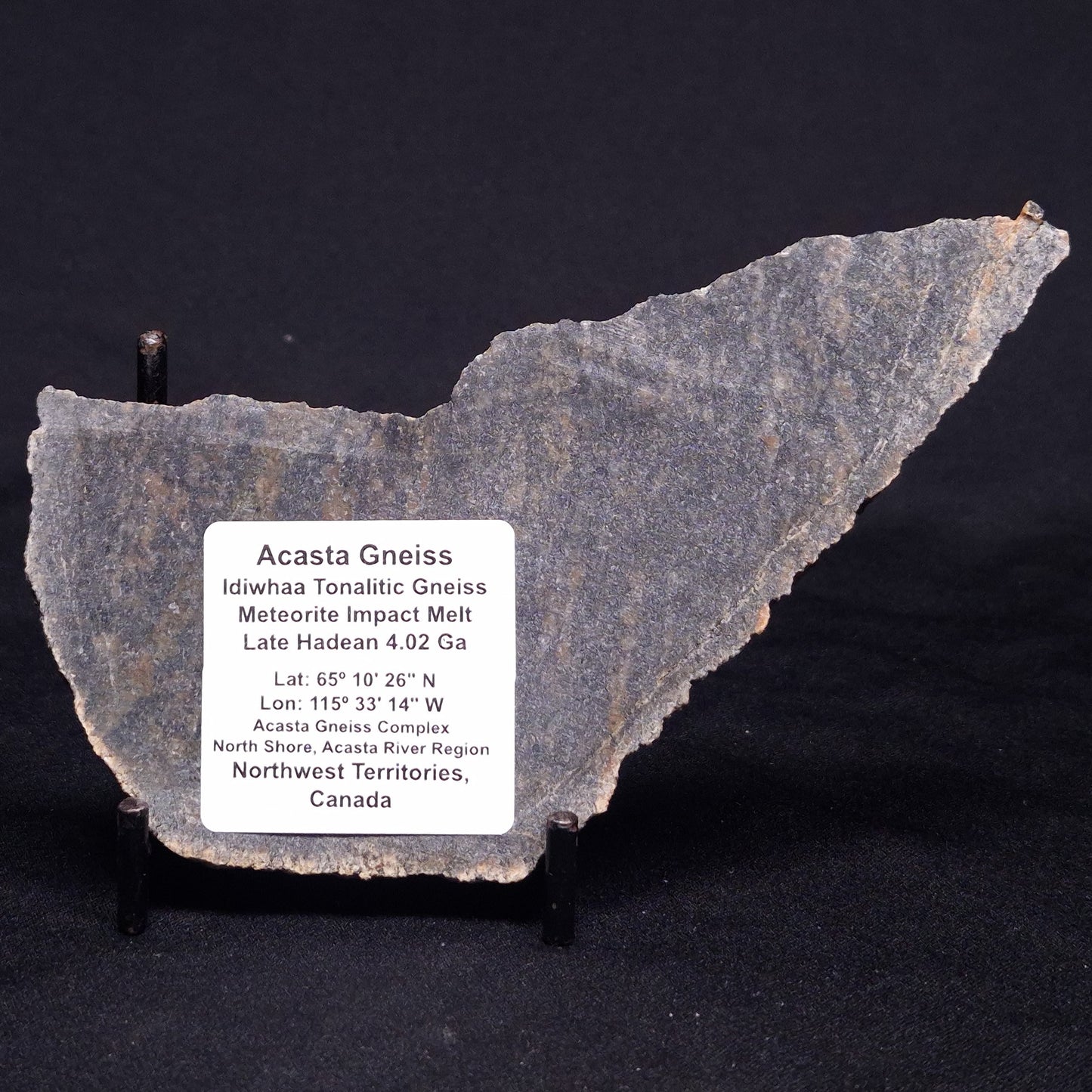 ACASTA GNEISS "OLDEST ROCK IN THE WORLD", Late Hadean, Canada ZAG022
