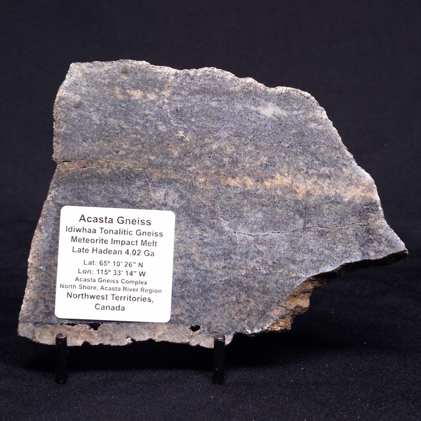 ACASTA GNEISS "OLDEST ROCK IN THE WORLD", Late Hadean, Canada ZAG024
