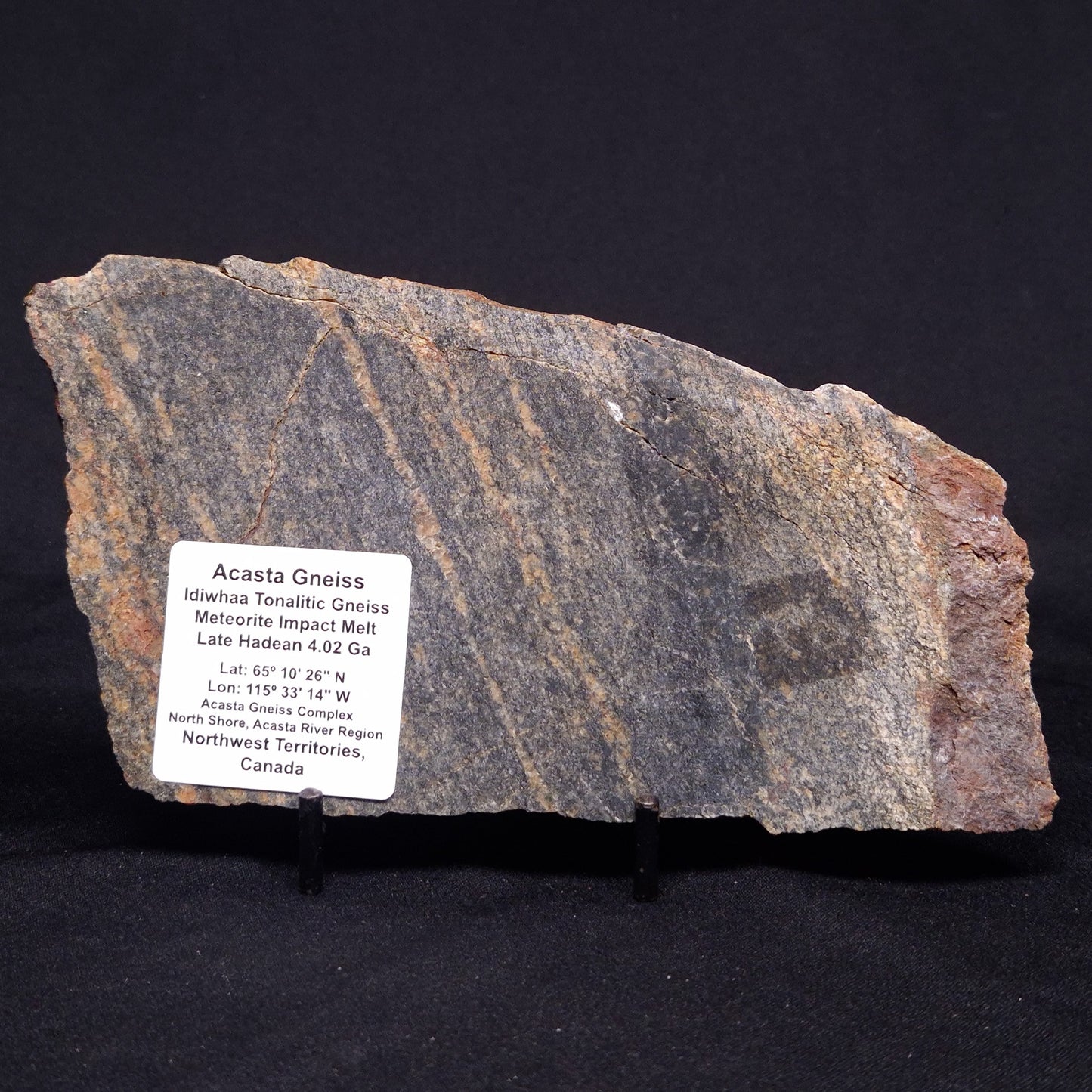 ACASTA GNEISS "OLDEST ROCK IN THE WORLD", Late Hadean, Canada ZAG032