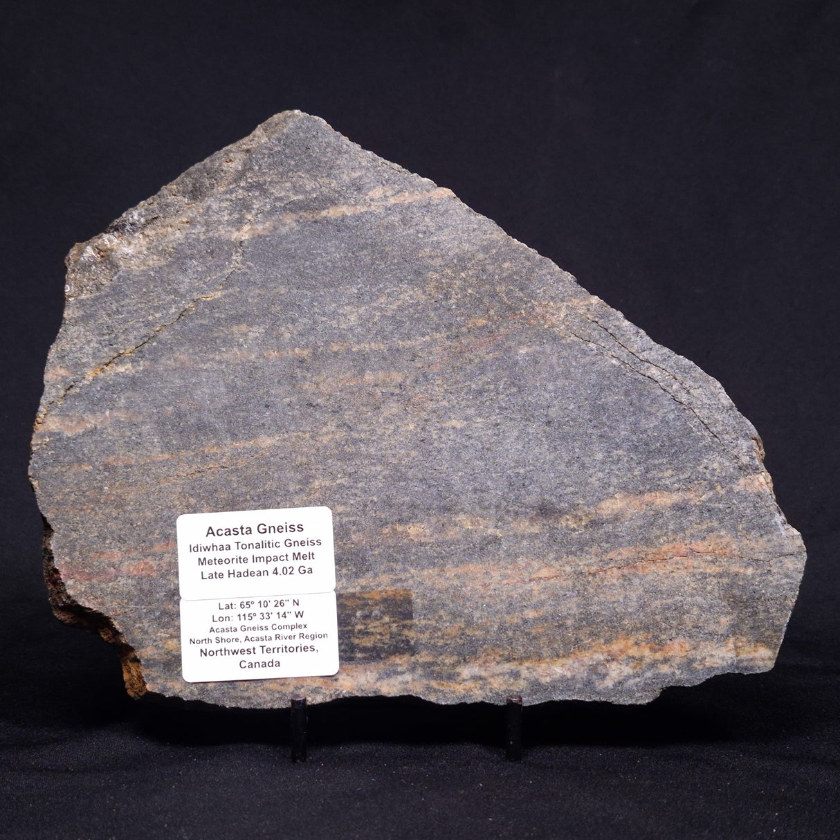 ACASTA GNEISS "OLDEST ROCK IN THE WORLD", Late Hadean, Canada ZAG035