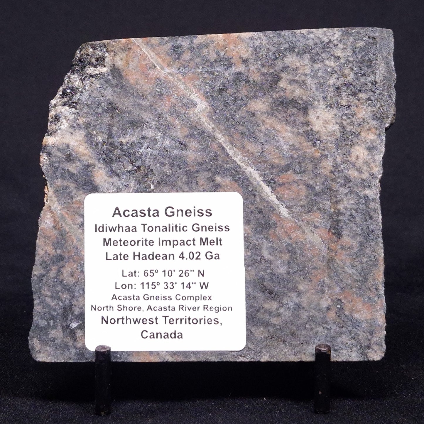 ACASTA GNEISS "OLDEST ROCK IN THE WORLD", Late Hadean, Canada ZAG038