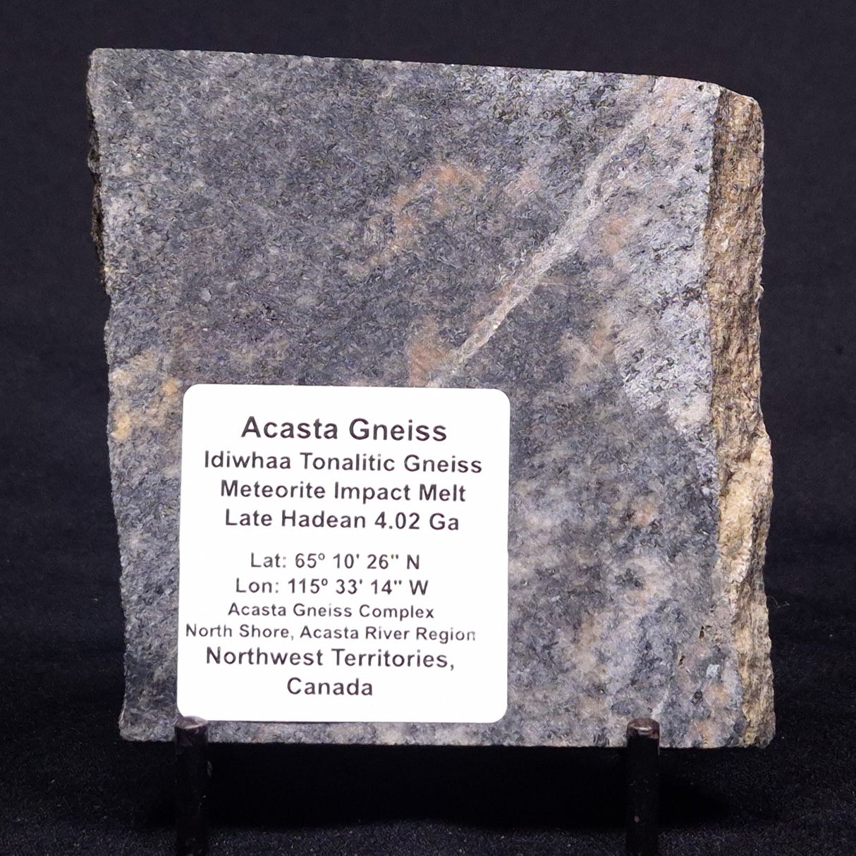 ACASTA GNEISS "OLDEST ROCK IN THE WORLD", Late Hadean, Canada ZAG039
