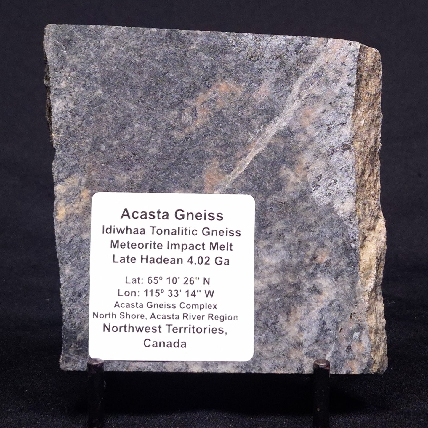 ACASTA GNEISS "OLDEST ROCK IN THE WORLD", Late Hadean, Canada ZAG039