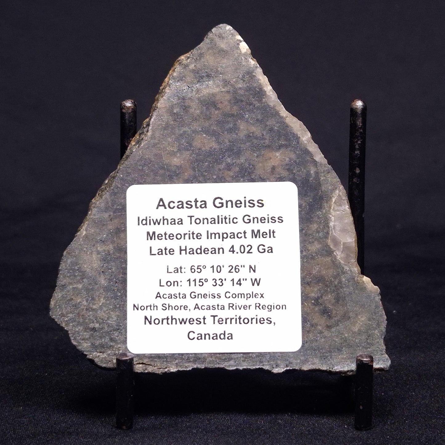 ACASTA GNEISS "OLDEST ROCK IN THE WORLD", Late Hadean, Canada ZAG040