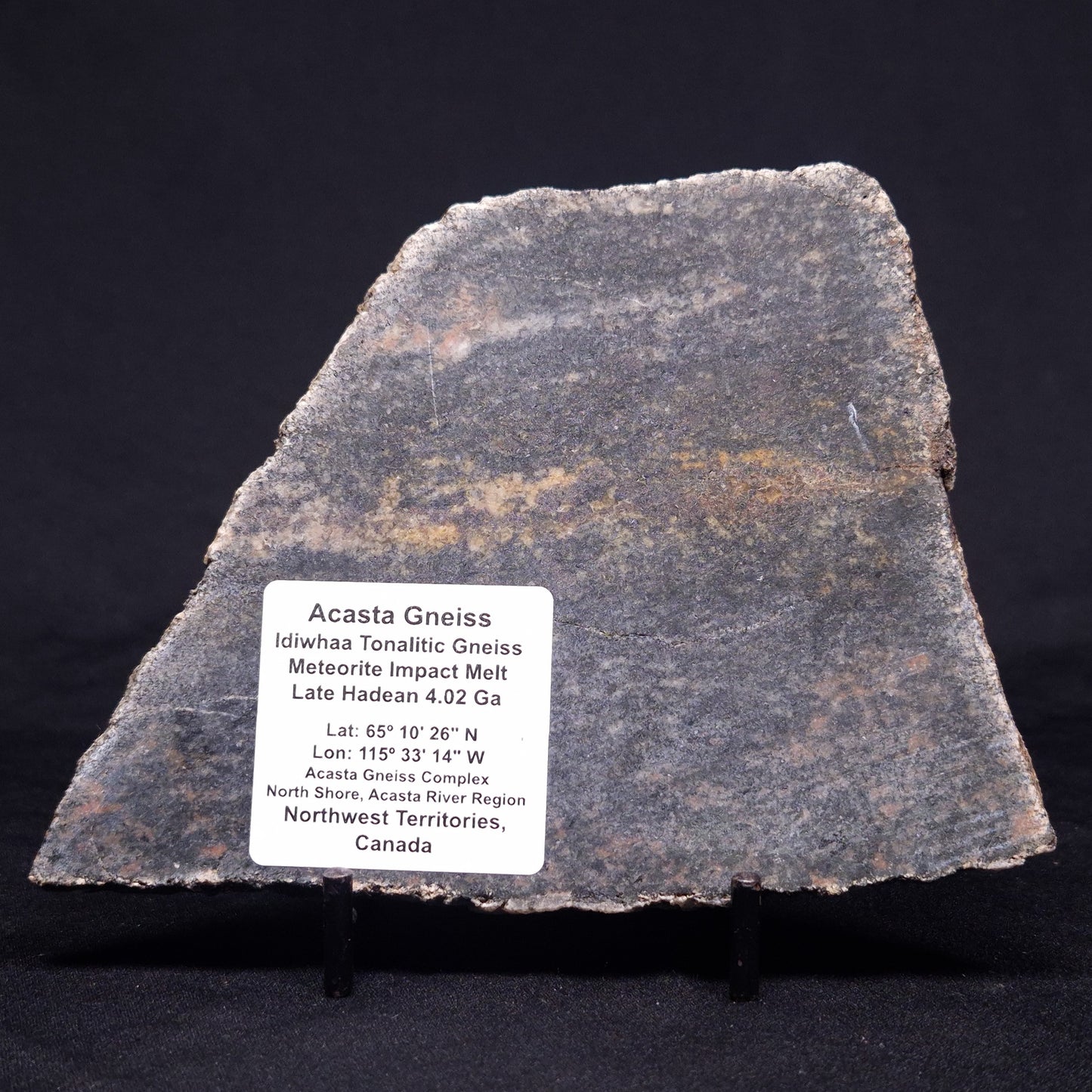 ACASTA GNEISS "OLDEST ROCK IN THE WORLD", Late Hadean, Canada ZAG042