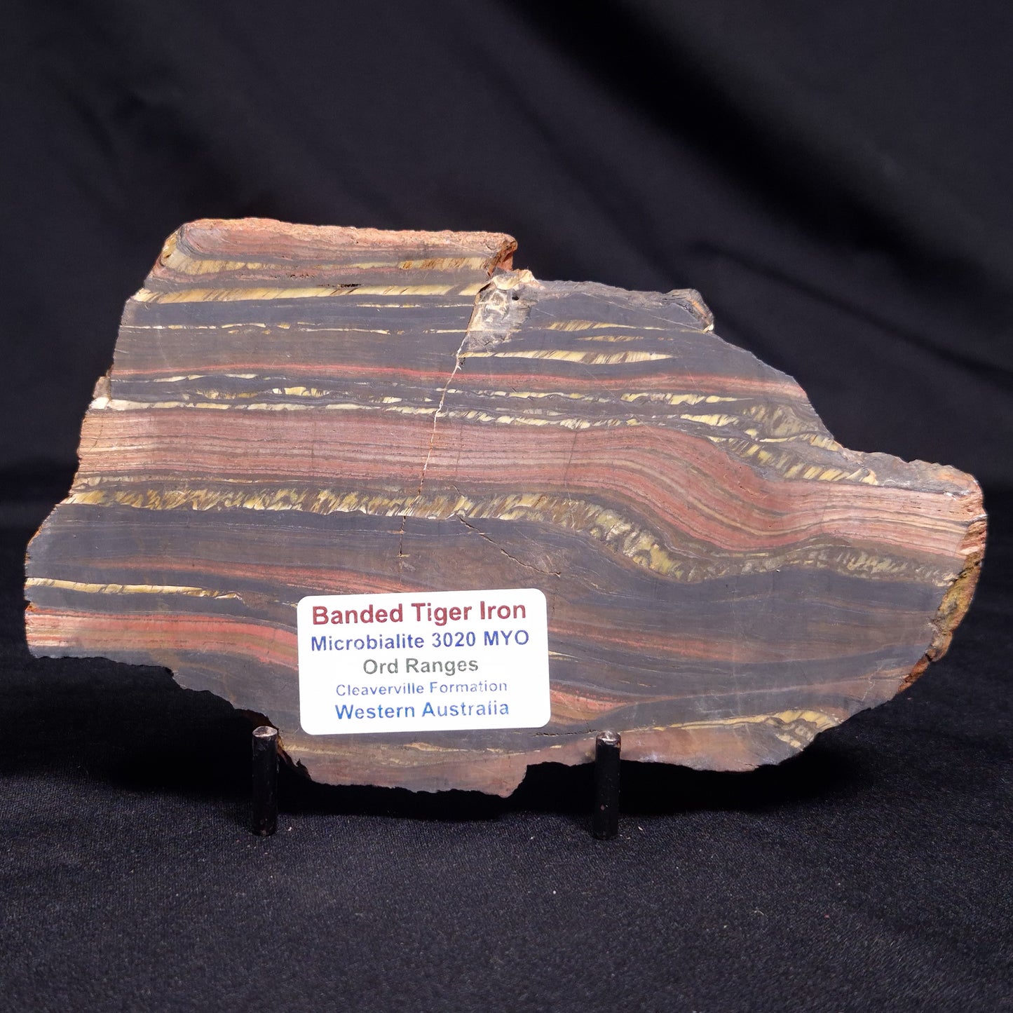 BANDED TIGER IRON MICROBIALITE, Archean, Australia ZBI056