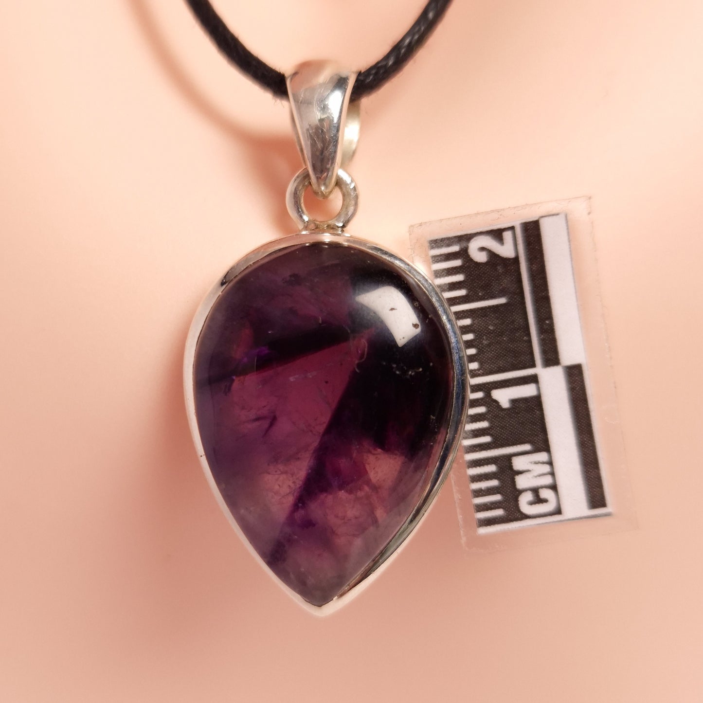AMETHYST PENDANT set in STERLING SILVER 3SSAMP3
