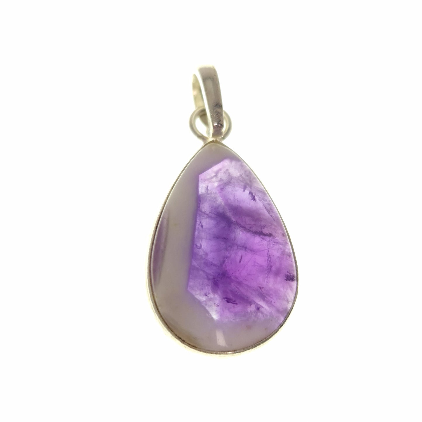 AMETHYST PENDANT set in STERLING SILVER 3SSAMP5