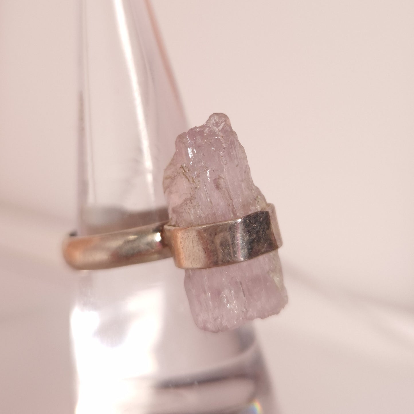 KUNZITE RING SIZE 8 set in STERLING SILVER 3SSKNZR