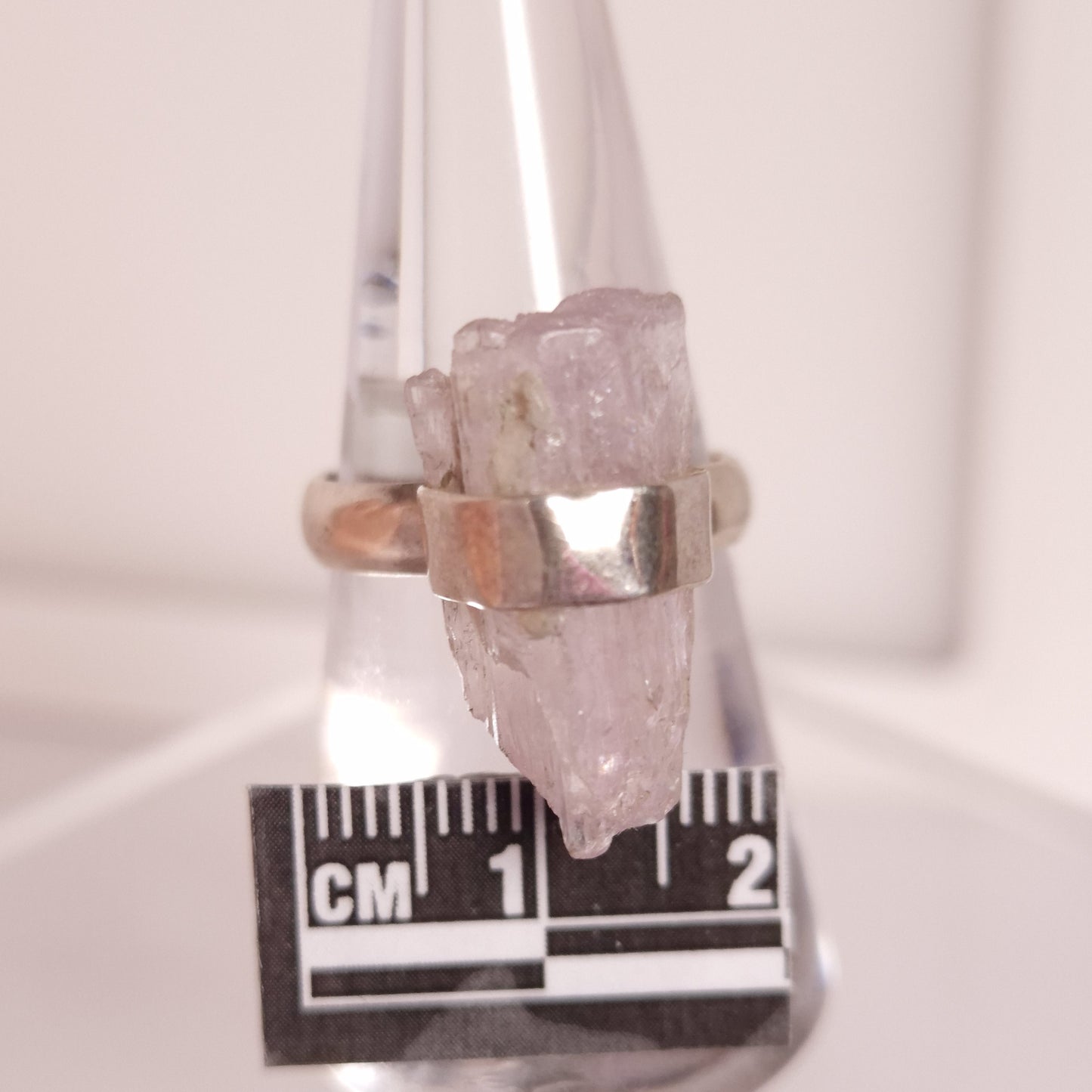 KUNZITE RING SIZE 8 set in STERLING SILVER 3SSKNZR