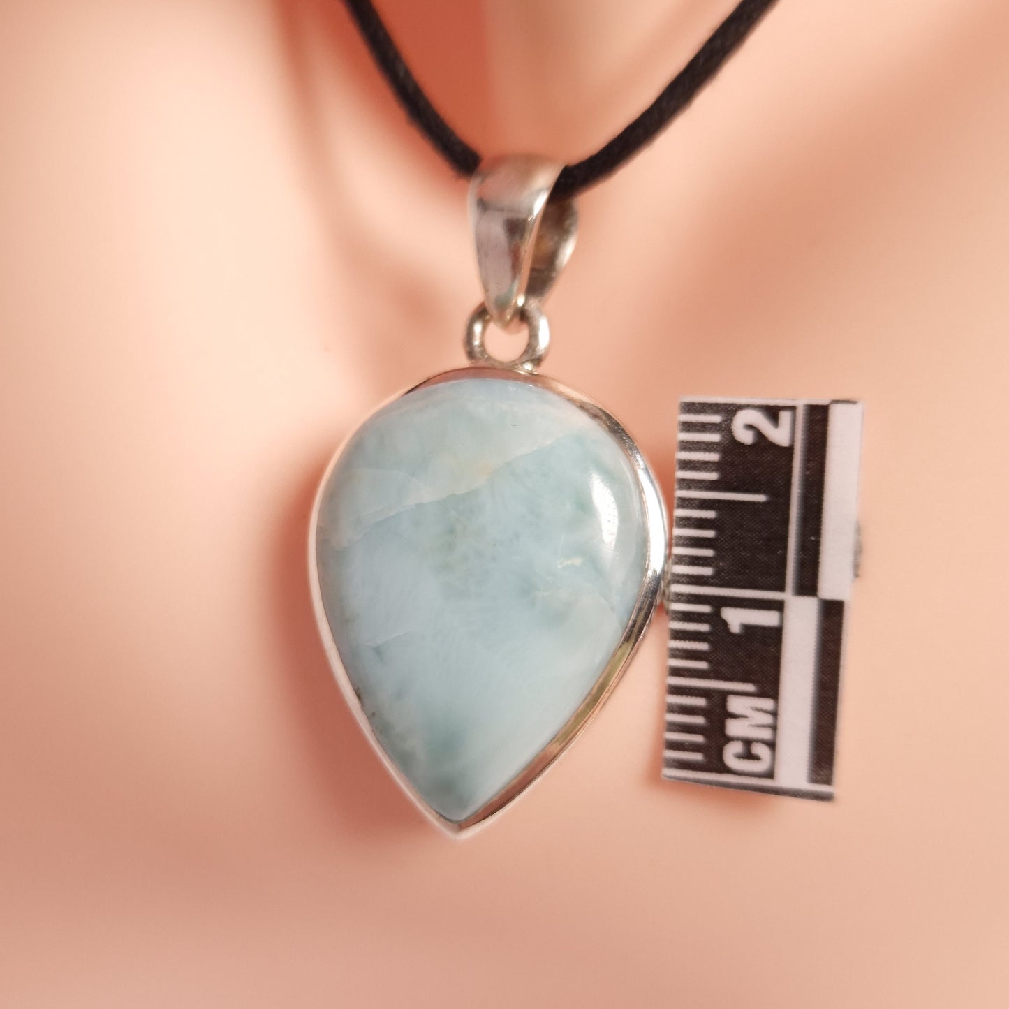 LARIMAR PENDANT set in STERLING SILVER 3SSLMP