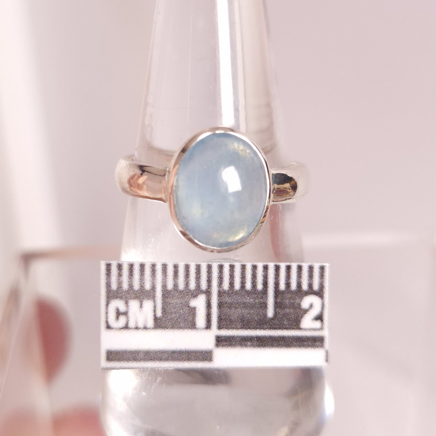 AQUAMARINE RING set in STERLING SILVER 3SSAQR4