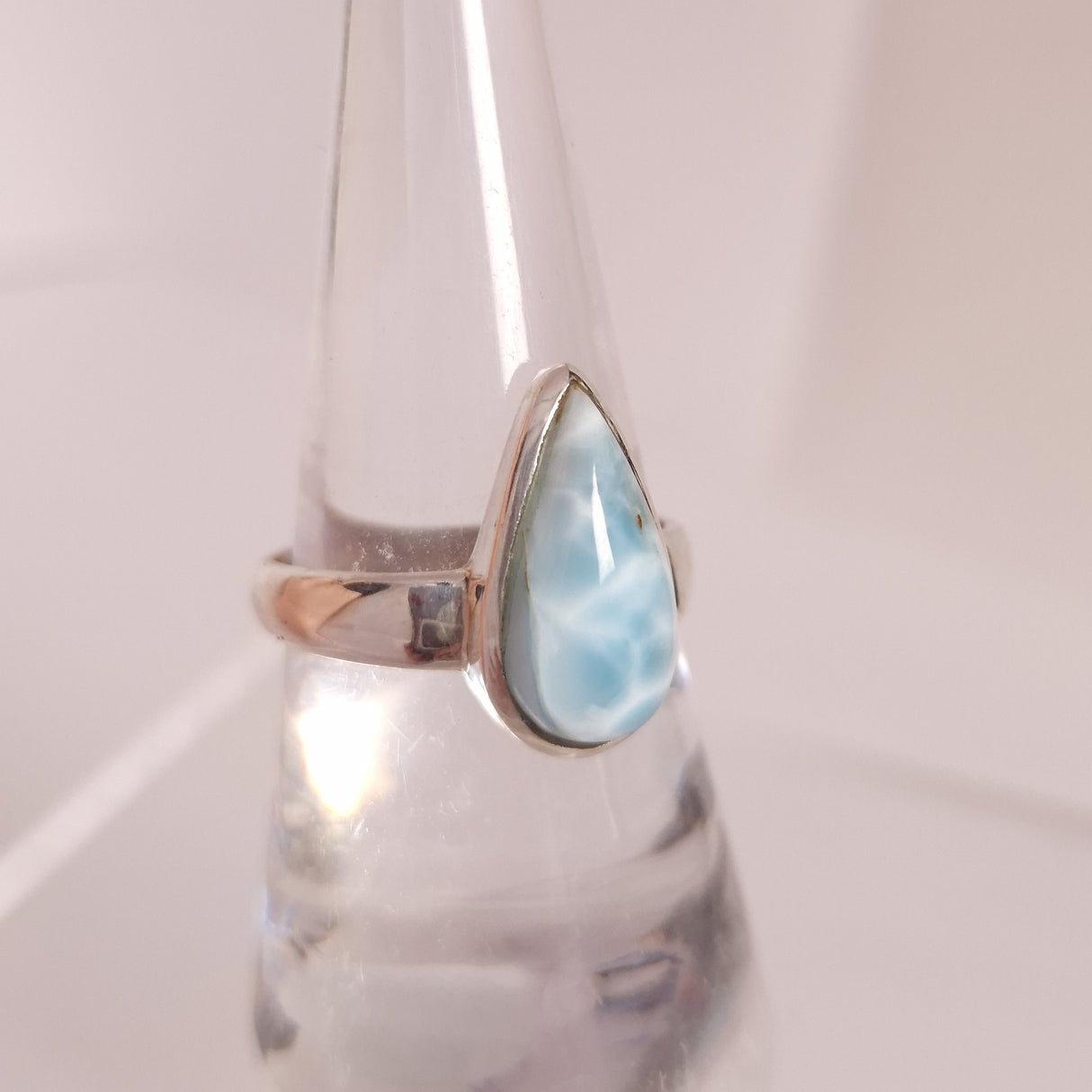 LARIMAR RING set in STERLING SILVER 3SSLR1