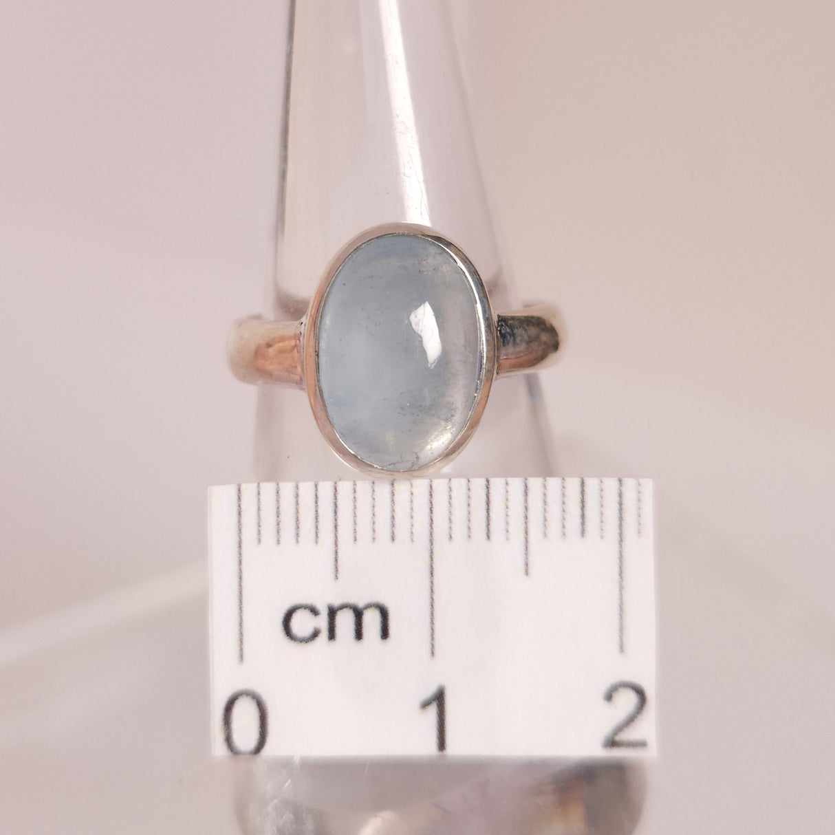 AQUAMARINE RING set in STERLING SILVER 3SSAQR5