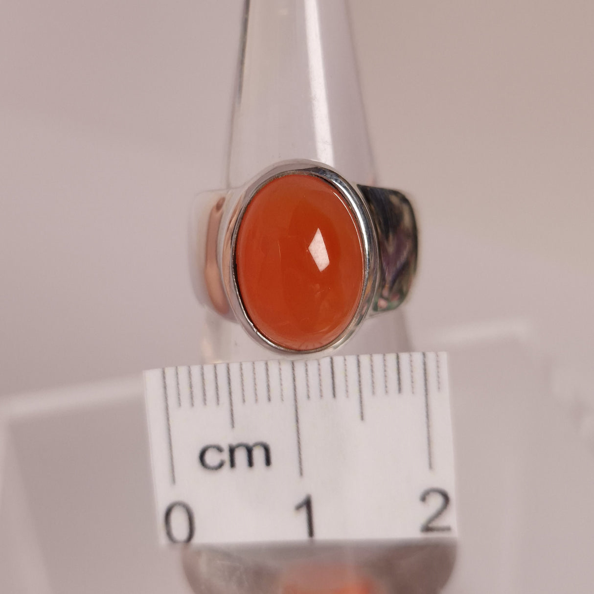 CARNELIAN RING set in STERLING SILVER 3SSCR1