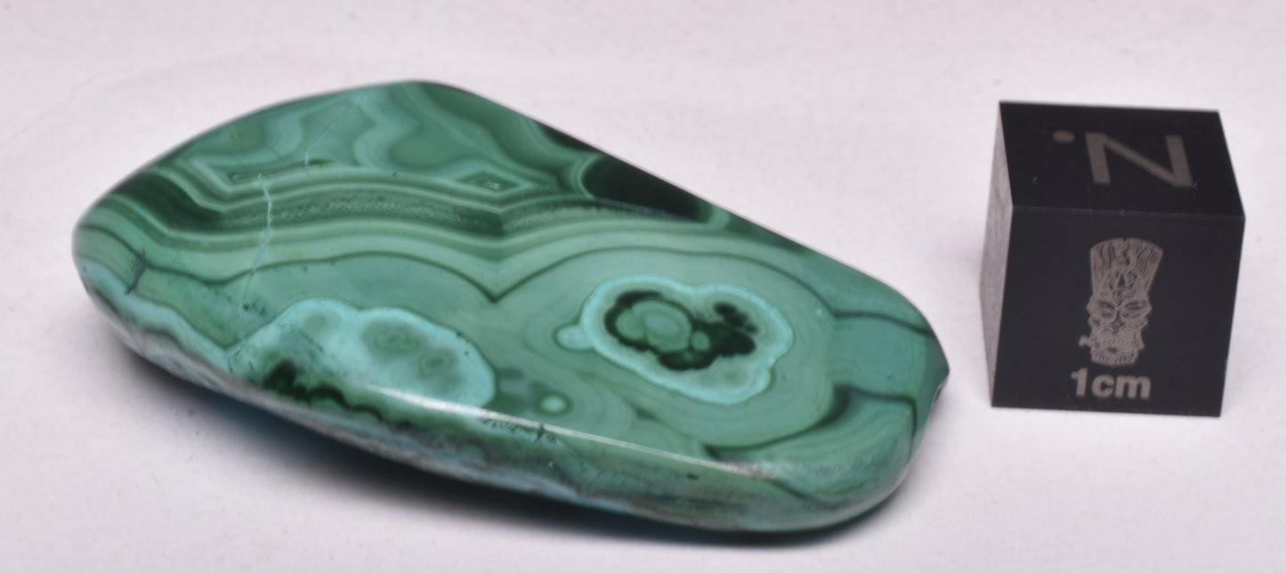 Chrysocolla and Malachite Polished Crystal Tumble P2027