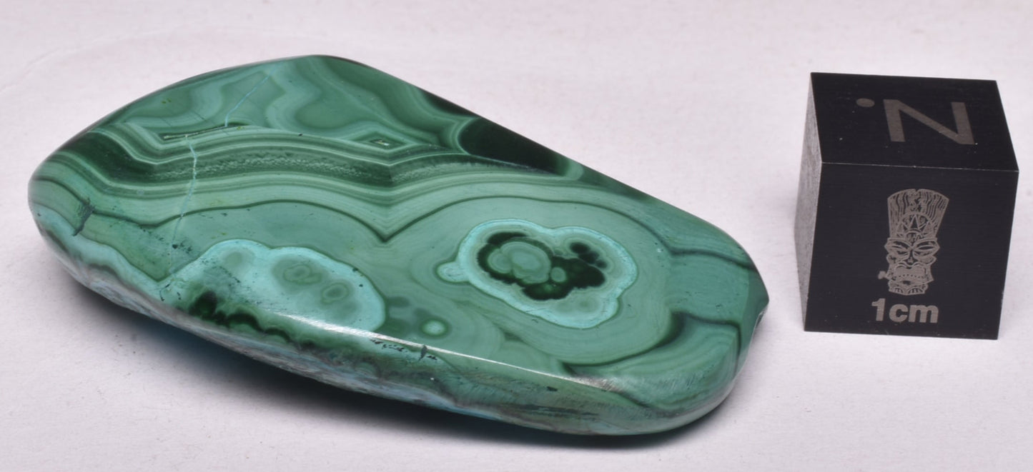 Chrysocolla and Malachite Polished Crystal Tumble P2027