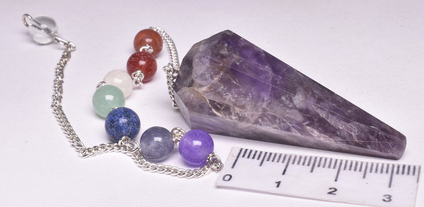 CHAKRA CRYSTAL AMETHYST PENDULUM P80