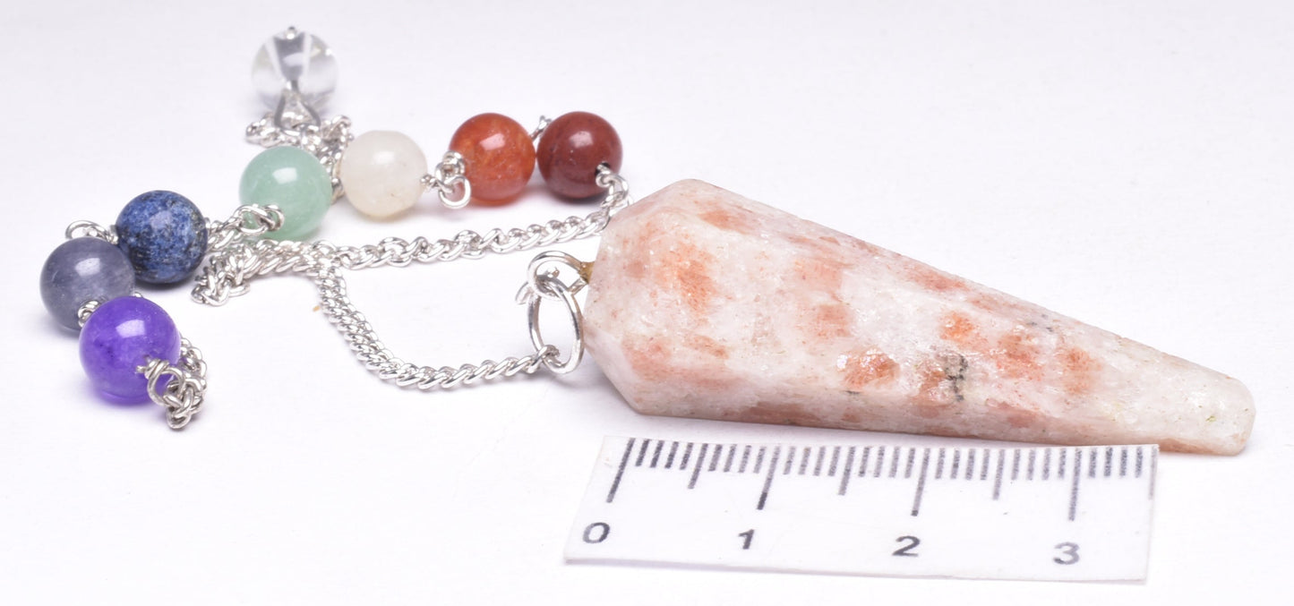 CHAKRA CRYSTAL SUNSTONE PENDULUM P751