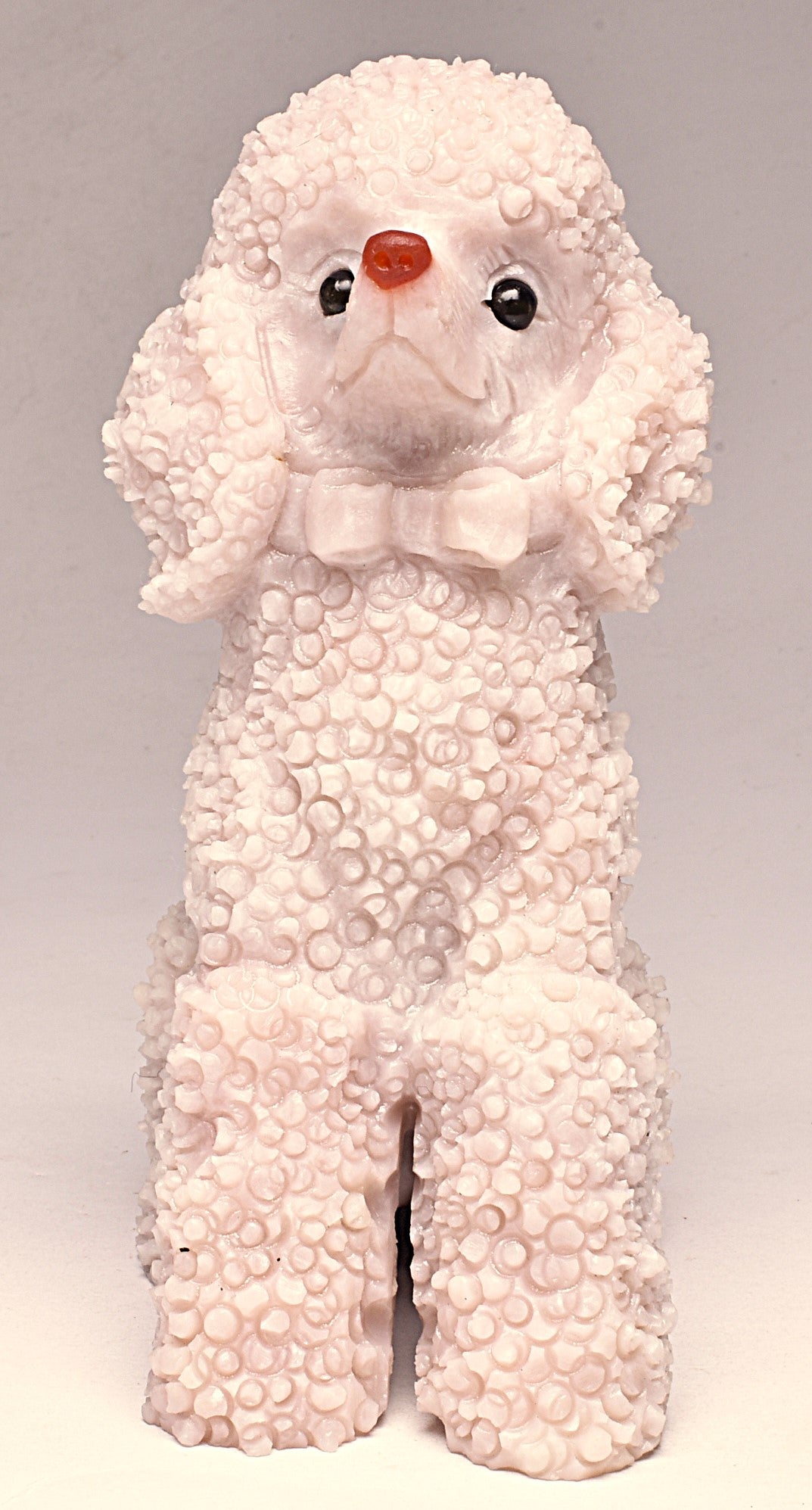 PINK OPAL POODLE CRYSTAL CARVING P744