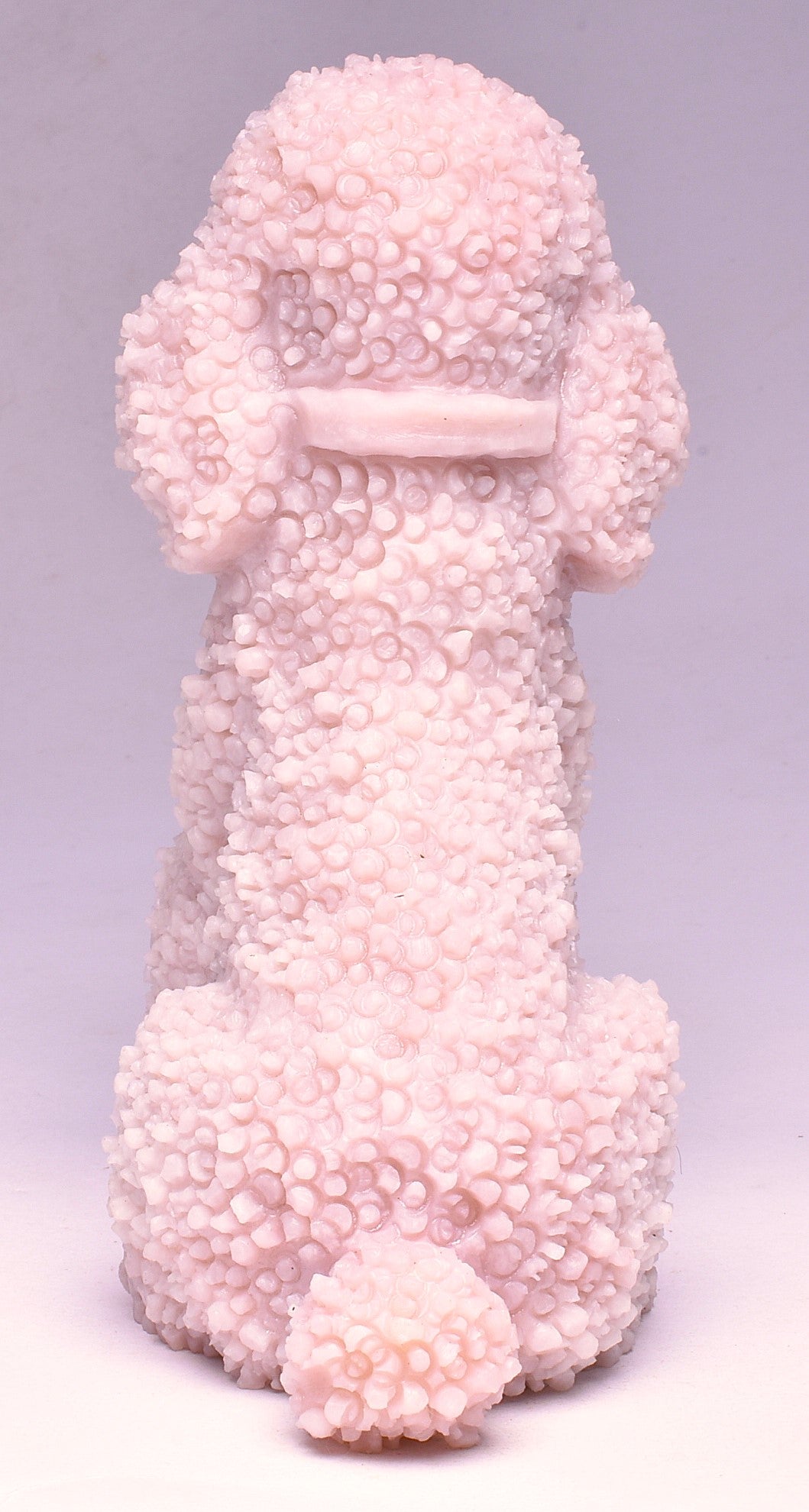 PINK OPAL POODLE CRYSTAL CARVING P744