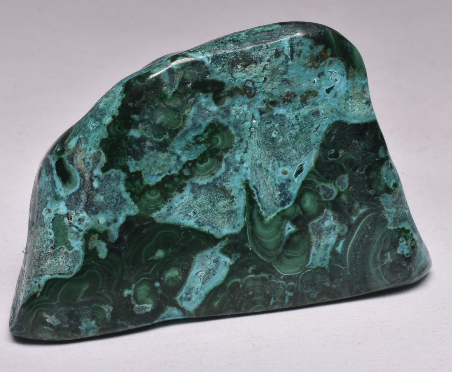 Chrysocolla and Malachite Polished Crystal Tumble P2018