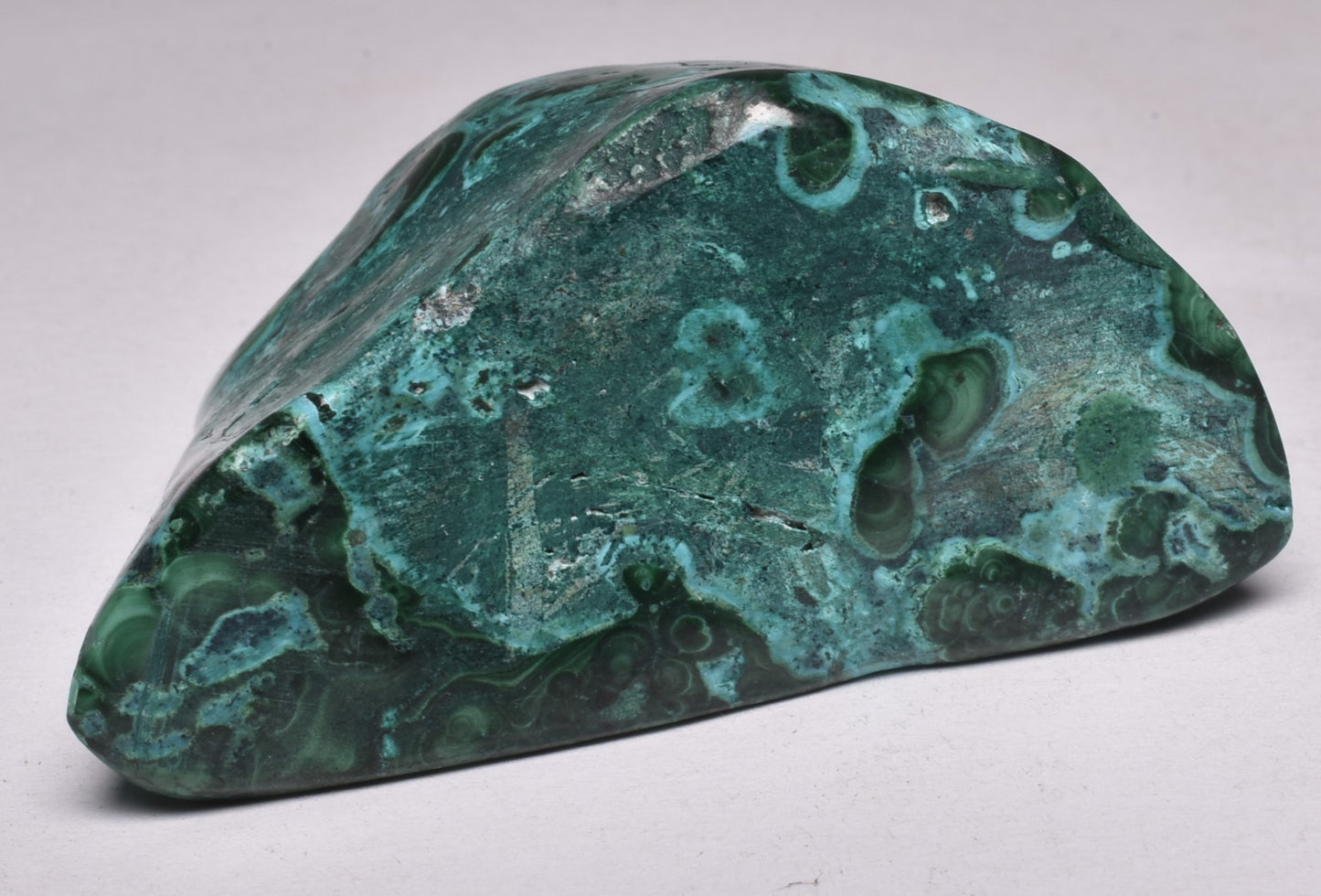 Chrysocolla and Malachite Polished Crystal Tumble P2018