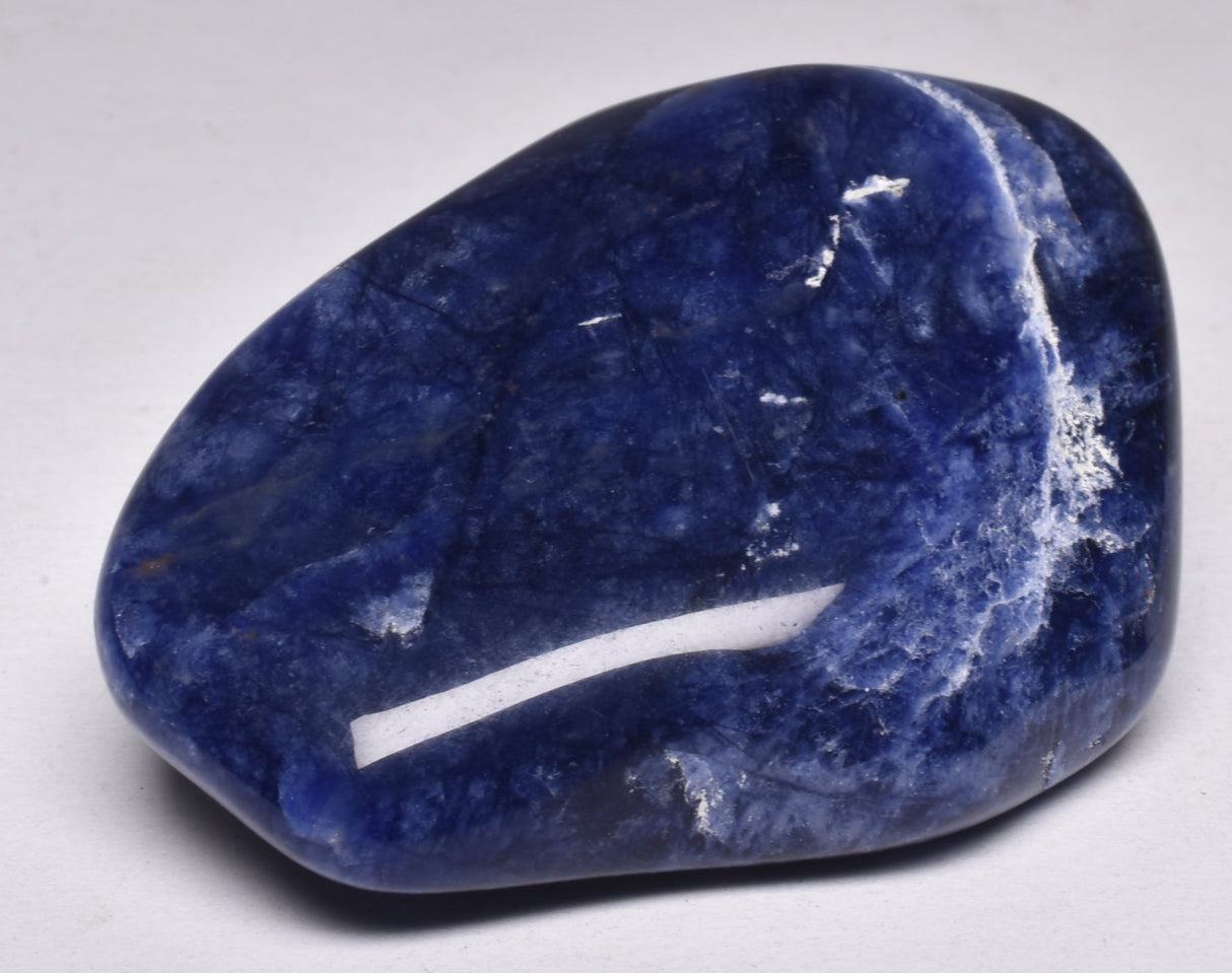 SODALITE CRYSTAL POLISHED FREEFORM TUMBLE STONE P2023