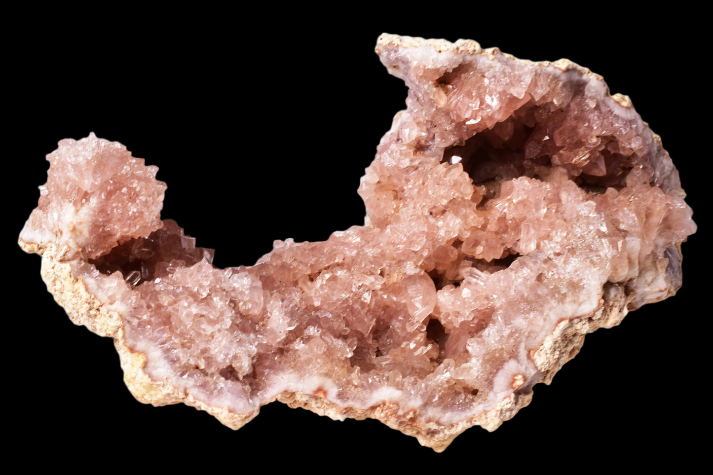PINK AMETHYST CLUSTER GEODE, Argentina P313