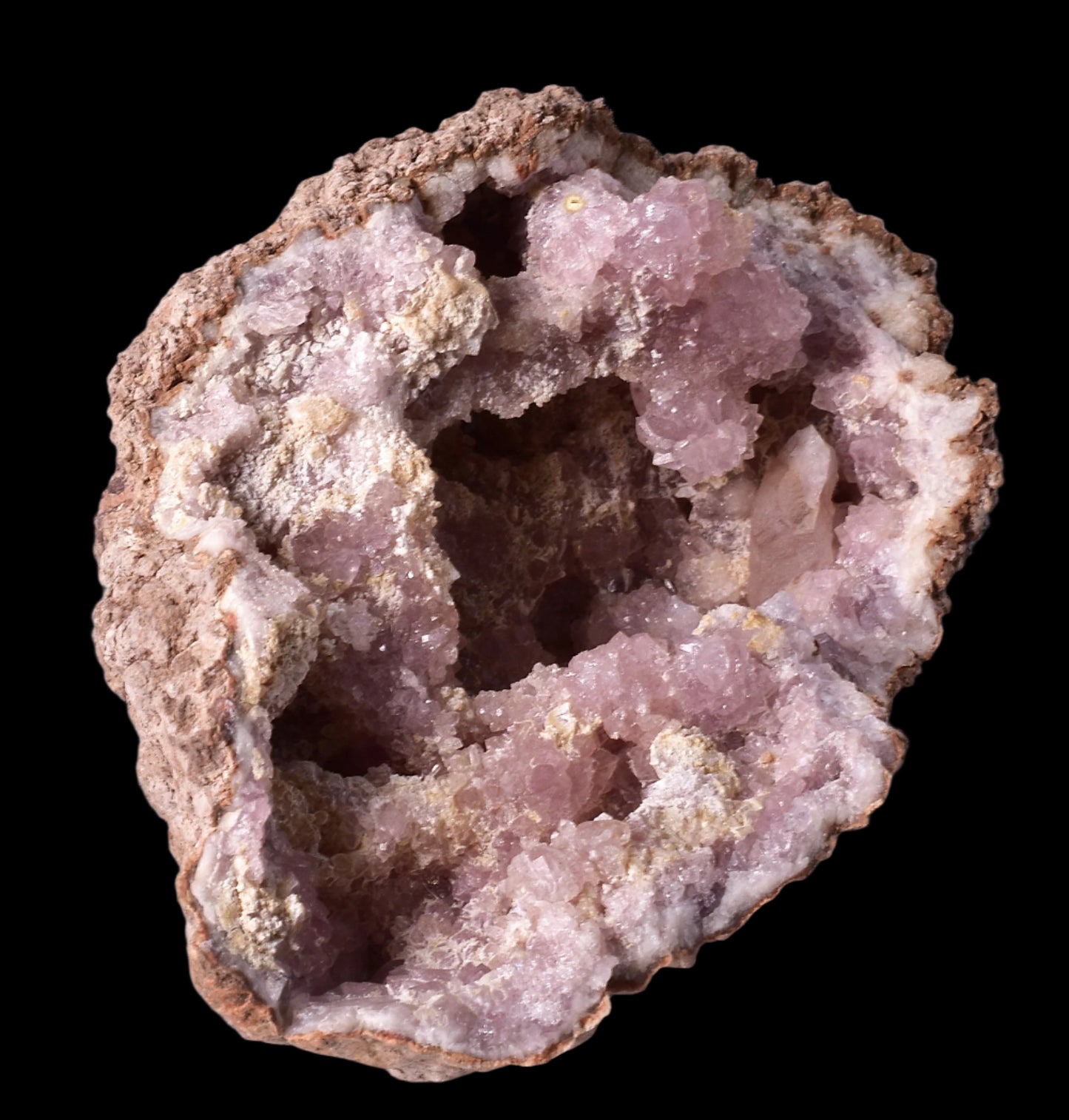 PINK AMETHYST CLUSTER GEODE, Argentina P324