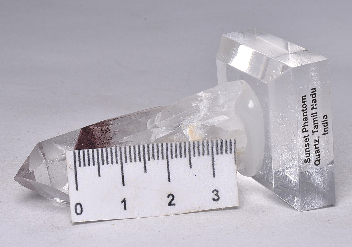 SUNSET PHANTOM QUARTZ POINT, INDIA P997