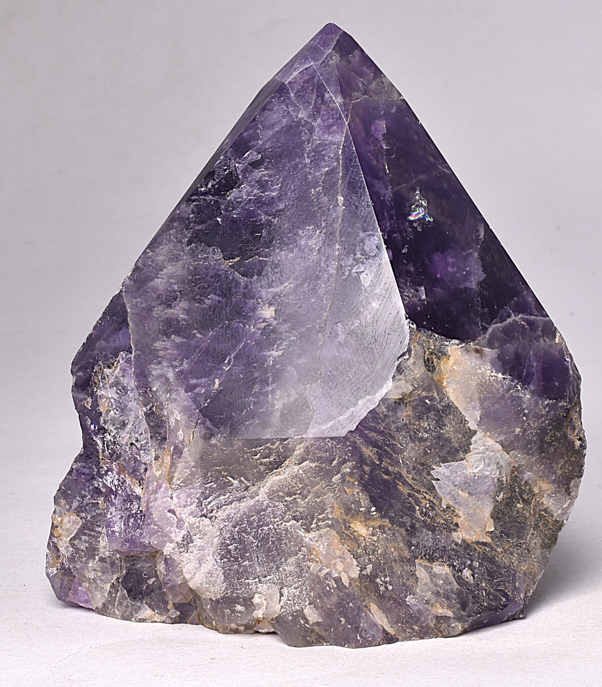 AMETHYST POINT, ROUGH BASE P998